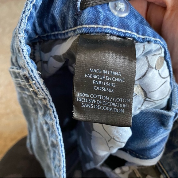 Empyre Vintage Look Cargo Jeans Pants Wide Leg Pockets Medium Wash: 26 - Picture 8 of 13